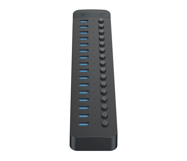 Orico 16x USB-A 3.0 z włącznikami - czarny - 1343444 - zdjęcie 2